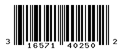 UPC barcode number 316571402502