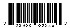 UPC barcode number 323900023253