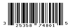 UPC barcode number 3253581748015