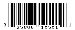 UPC barcode number 325866105011