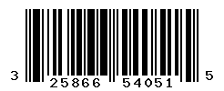 UPC barcode number 325866540515