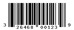 UPC barcode number 3264680001239