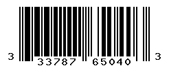 UPC barcode number 3337875650403