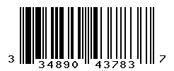 UPC barcode number 3348901437837