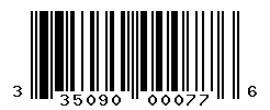 UPC barcode number 3350900000776