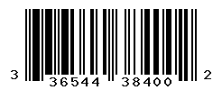 UPC barcode number 3365440384002