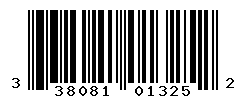 UPC barcode number 3380810013252