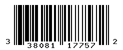 UPC barcode number 3380810177572