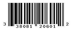UPC barcode number 3380810206012