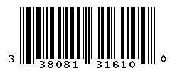UPC barcode number 3380810316100