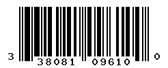 UPC barcode number 3380811096100