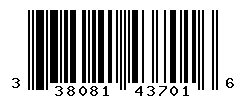 UPC barcode number 3380814437016