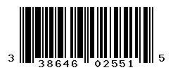 UPC barcode number 3386460025515