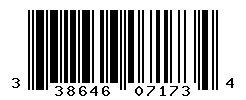 UPC barcode number 3386460071734
