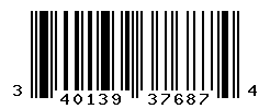 UPC barcode number 3401395376874