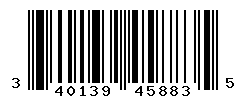 UPC barcode number 3401399458835