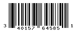 UPC barcode number 3401575645851