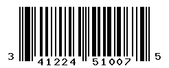 UPC barcode number 3412242510075