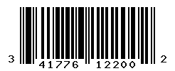 UPC barcode number 3417765122002