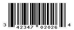UPC barcode number 3423473020264