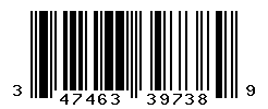 UPC barcode number 3474636397389