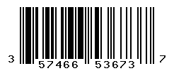 UPC barcode number 3574660536737