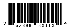 UPC barcode 357896201104