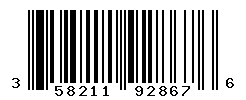 UPC barcode number 358211928676