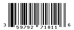 UPC barcode number 3597921718116