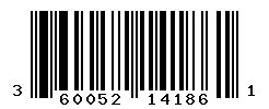 UPC barcode number 3600521141861