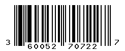 UPC barcode number 3600521707227