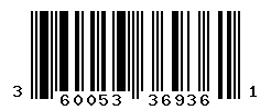 UPC barcode number 3600531369361