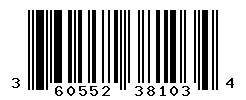 UPC barcode number 3605520381034