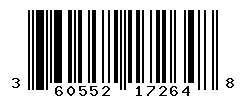 UPC barcode number 3605521172648