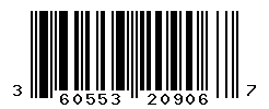 UPC barcode number 3605532209067