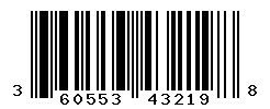 UPC barcode number 3605533432198
