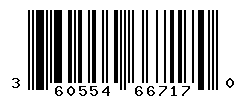 UPC barcode number 3605540667170