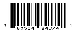 UPC barcode number 3605540843741