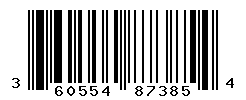 UPC barcode number 3605540873854