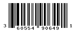UPC barcode number 3605540906491