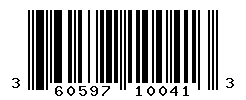 UPC barcode number 3605971100413