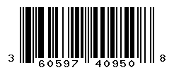 UPC barcode number 3605972409508