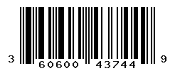 UPC barcode number 3606000437449