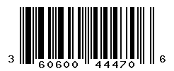 UPC barcode number 3606000444706