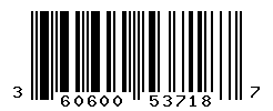 UPC barcode number 3606000537187