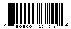 UPC barcode number 3606000537552