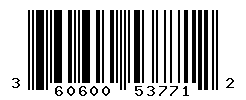 UPC barcode number 3606000537712