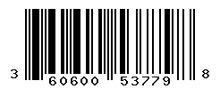 UPC barcode number 3606000537798