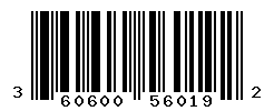 UPC barcode number 3606000560192