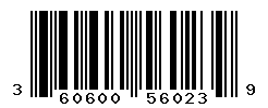 UPC barcode number 3606000560239